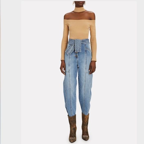 JONATHAN SIMKHAI Lila Cold-Shoulder Rib Knit Top - Picture 3 of 8